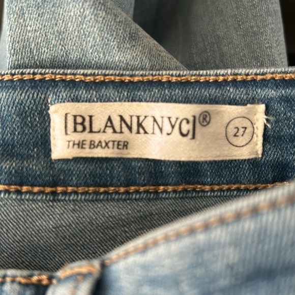 BLANKNYC Baxter Ribcage Straight Leg Light Wash Jeans - Size 27 - Picture 10 of 11